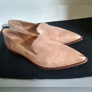 Frye Kenzie Pointed Toe Leather Venetian Flat Loafer